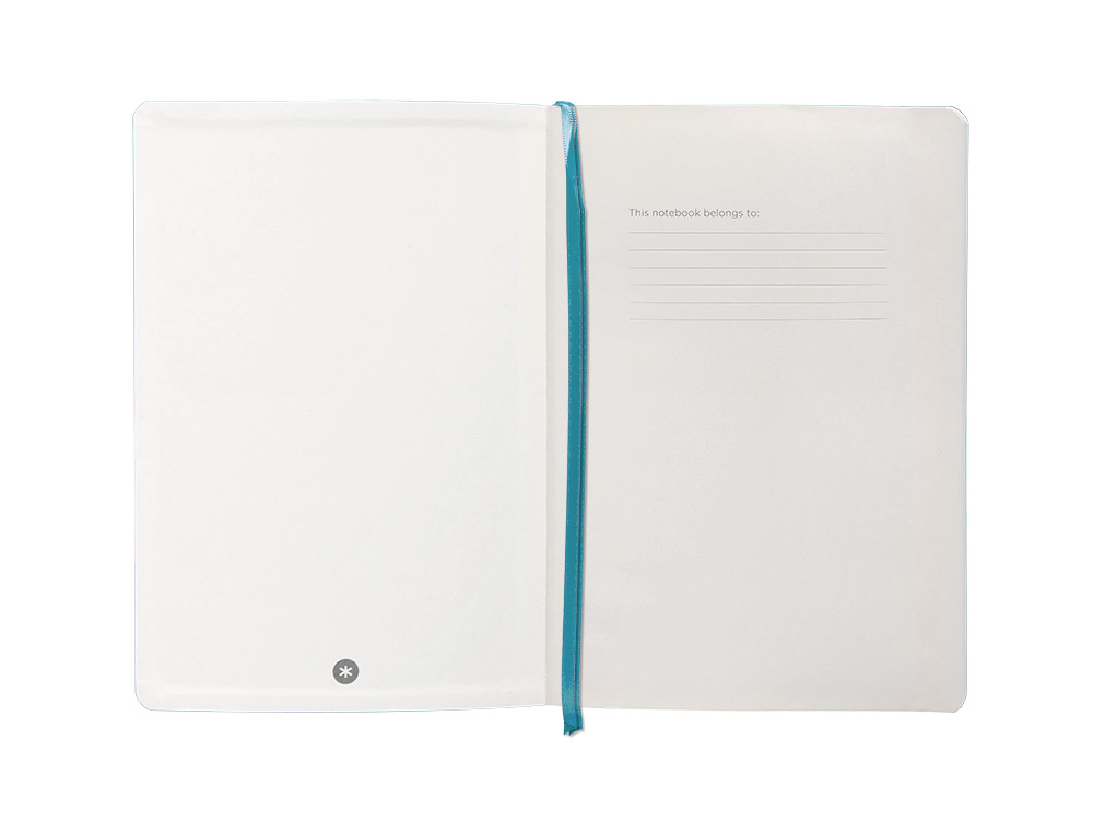 CADERNO COM ELASTICO ANTARTIK NOTES CAPA MOLE A5 PAUTADO AZUL CLARO 80 FOLHAS 80 GR FSC
