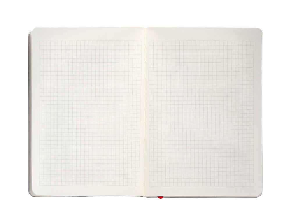 CADERNO COM ELASTICO ANTARTIK NOTES CAPA MOLE A5 QUADRICULADO PRETO E VERMELHO 80 FOLHAS 80 GR FSC