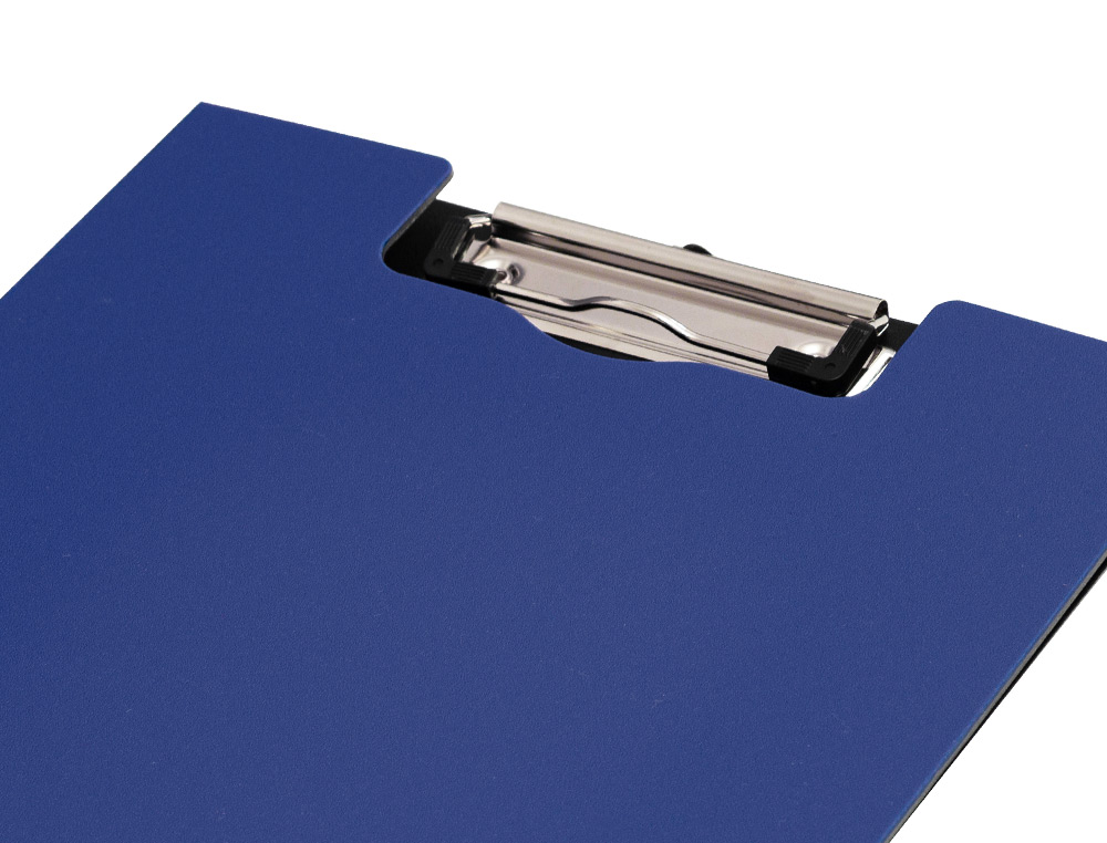 PORTA NOTAS Q-CONNECT COM MOLA MINICLIP SUPERIOR DIN A4 PLASTICO 50% RECICLADO AZUL ESPESSURA 2,1 MM