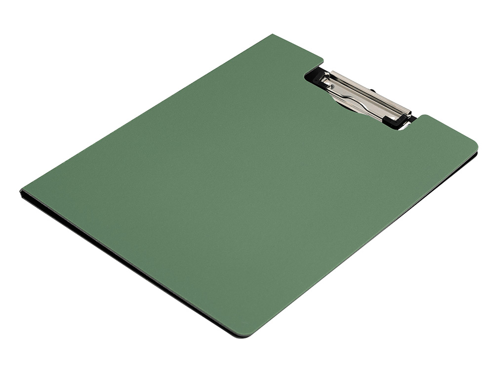 PORTA NOTAS Q-CONNECT COM MOLA MINICLIP SUPERIOR DIN A4 PLASTICO 50% RECICLADO VERDE AZEITONA ESPESSURA 2,1 MM