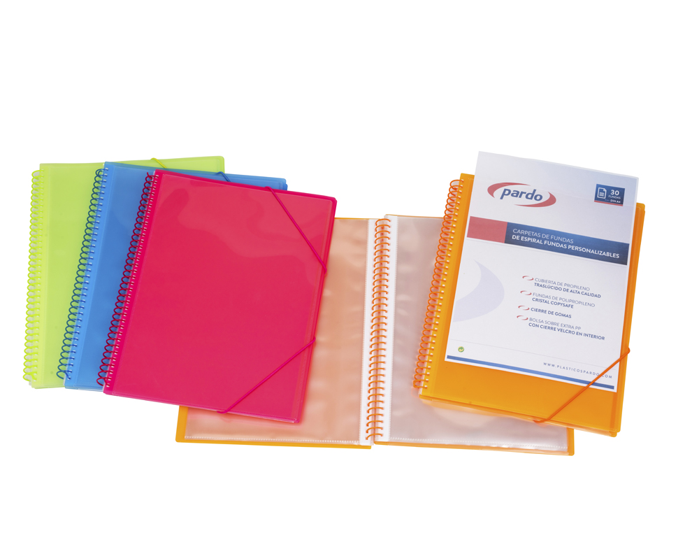 CAPA CATALOGO PARDO COM ESPIRAL 30 BOLSAS FOLIO PERSONALIZAVEL COR LILAS