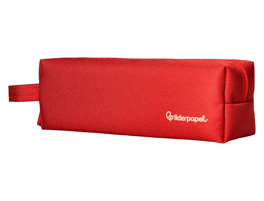 ESTOJO ESCOLAR LIDERPAPEL CLASSIC RETANGULAR COM ASA 210X70 MM VERMELHO