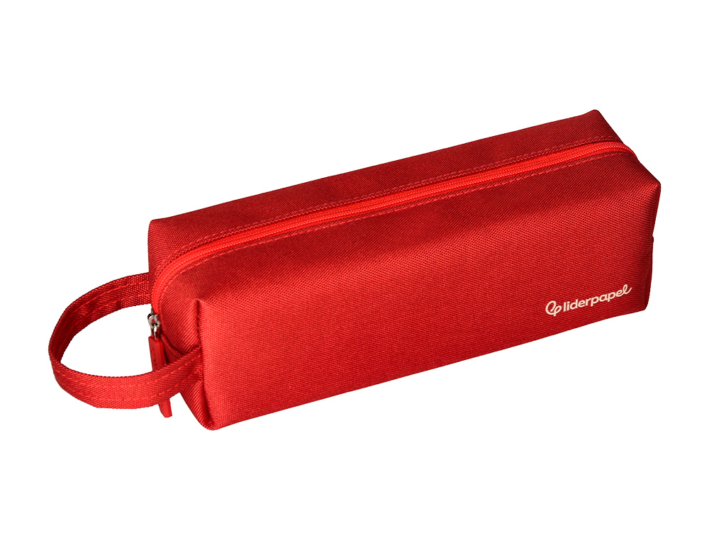 ESTOJO ESCOLAR LIDERPAPEL CLASSIC RETANGULAR COM ASA 210X70 MM VERMELHO