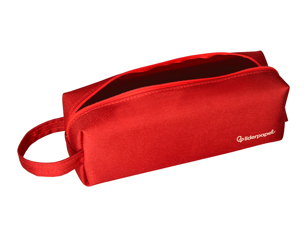 ESTOJO ESCOLAR LIDERPAPEL CLASSIC RETANGULAR COM ASA 210X70 MM VERMELHO
