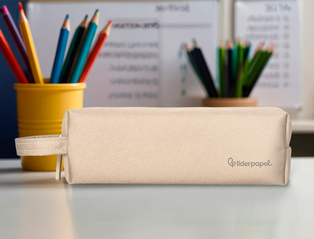 ESTOJO ESCOLAR LIDERPAPEL RETANGULAR COM ASA 210X70 MM ROSA