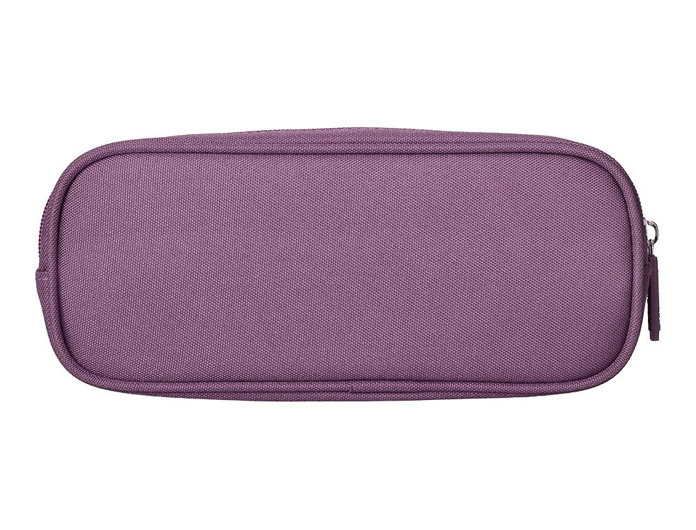 ESTOJO ESCOLAR LIDERPAPEL OVALADO 2 FECHOS COM BOLSO FRONTAL 210X90 MM ROXO