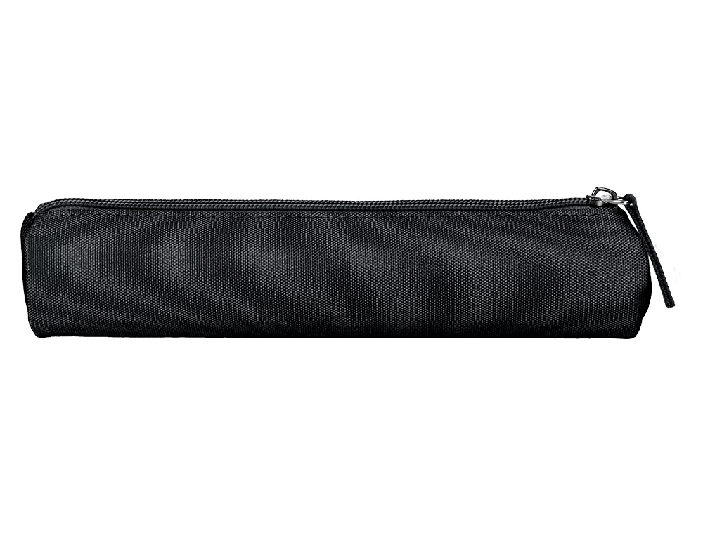 ESTOJO ESCOLAR LIDERPAPEL CILINDRICO ESTREITO 220X45 MM PRETO