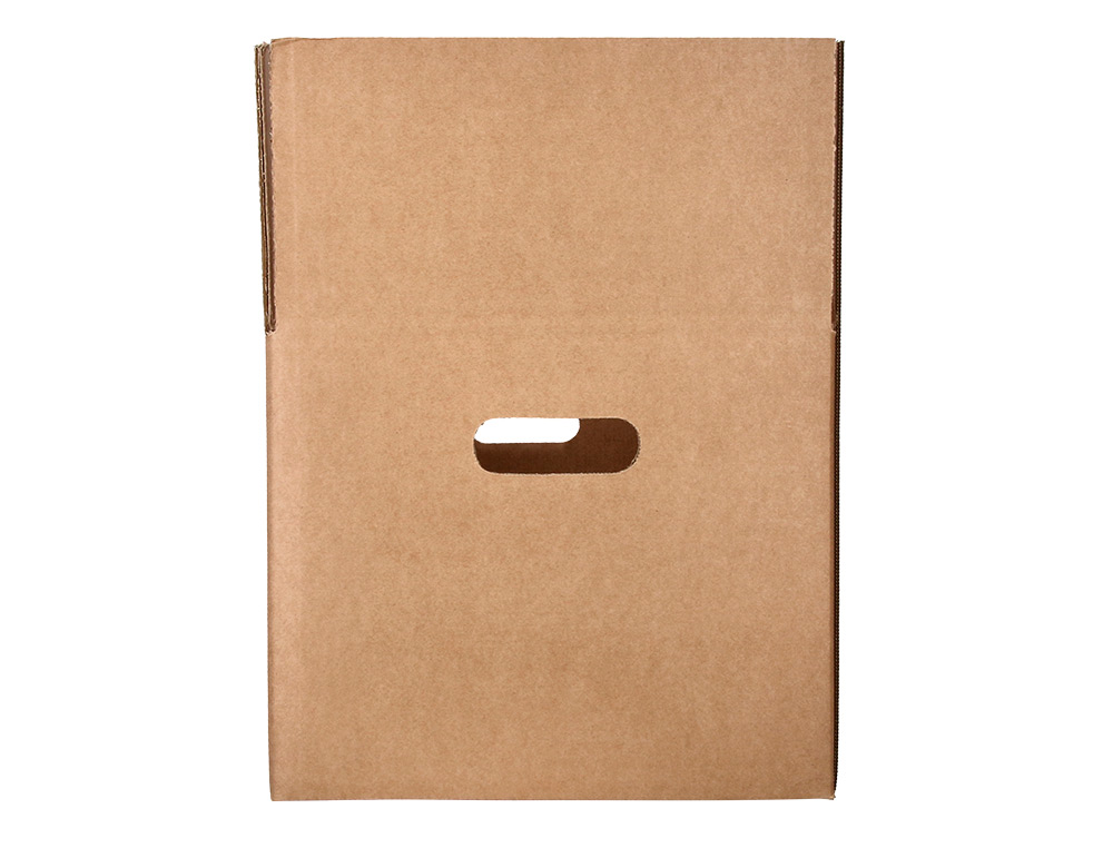 CAIXA PARA EMBALAR Q-CONNECT AMERICANA ULTRA RESISTENTE COM ASAS CARTAO CANAL DUPLO 7 MM COR KRAFT 600X400X290 MM