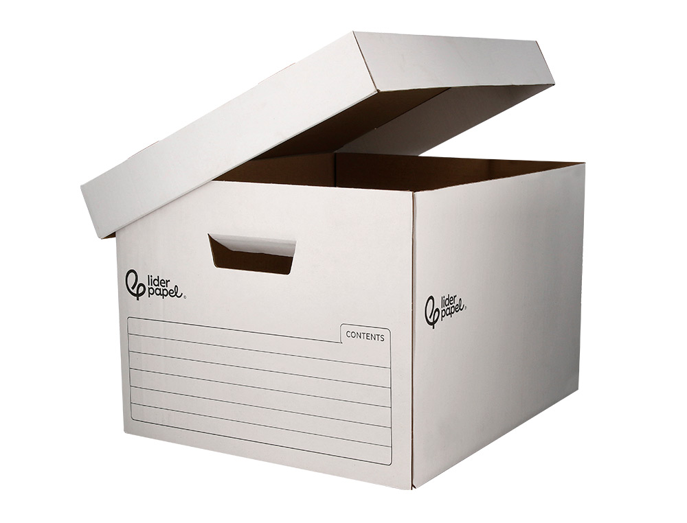 CAIXA PARA ARQUIVO DEFINITIVO LIDERPAPEL CARTAO 100% RECICLADO AUTOMATICA PARA 3 CAIXAS ARQUIVO DEF. FOLIO 387X333X260MM