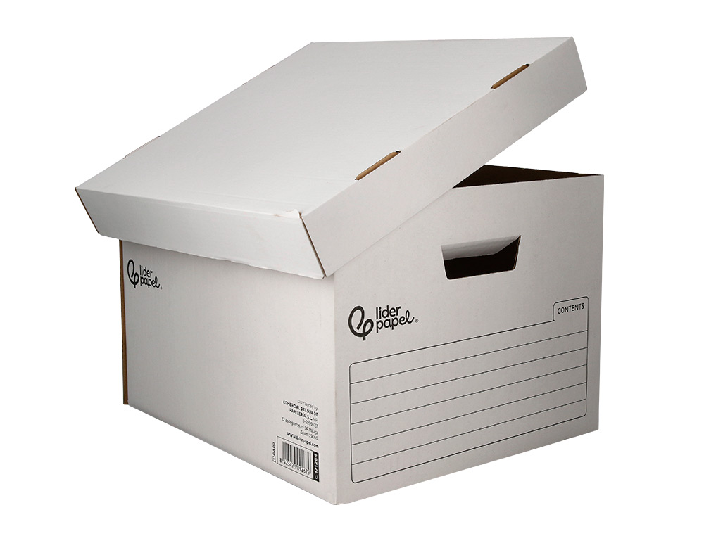 CAIXA PARA ARQUIVO DEFINITIVO LIDERPAPEL CARTAO 100% RECICLADO AUTOMATICA PARA 3 CAIXAS ARQUIVO DEF. FOLIO 387X333X260MM