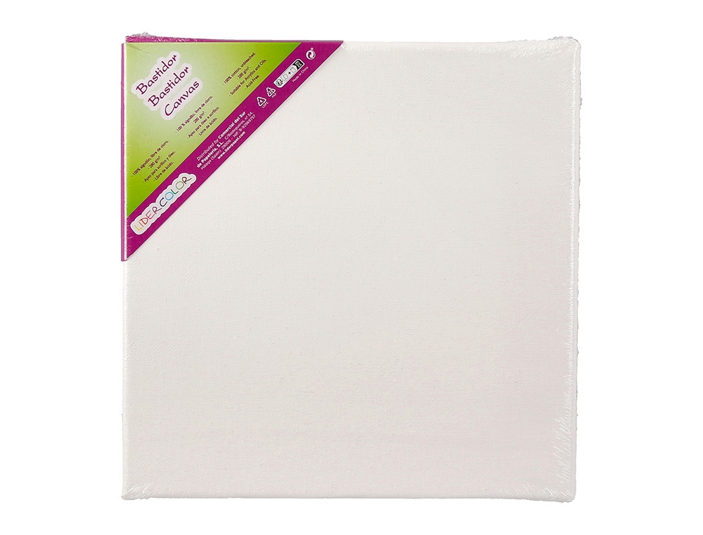 TELA DE PINTURA LIDERCOLOR LENCO AGRAFADO LATERAL ALGODAO 100% 20X20 CM