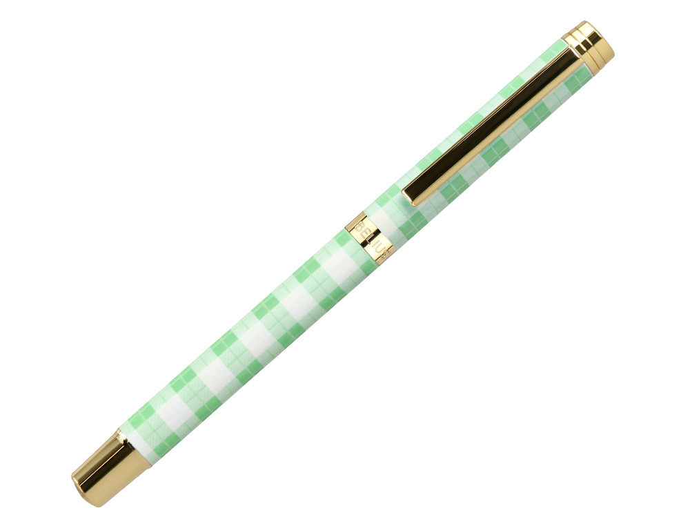 ROLLER BELIUS PICNIC ALUMINIO COR VERDE DOURADO TINTA COR PRETO CAIXA DE DESIGN