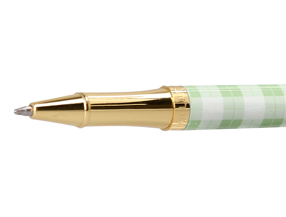 ROLLER BELIUS PICNIC ALUMINIO COR VERDE DOURADO TINTA COR PRETO CAIXA DE DESIGN