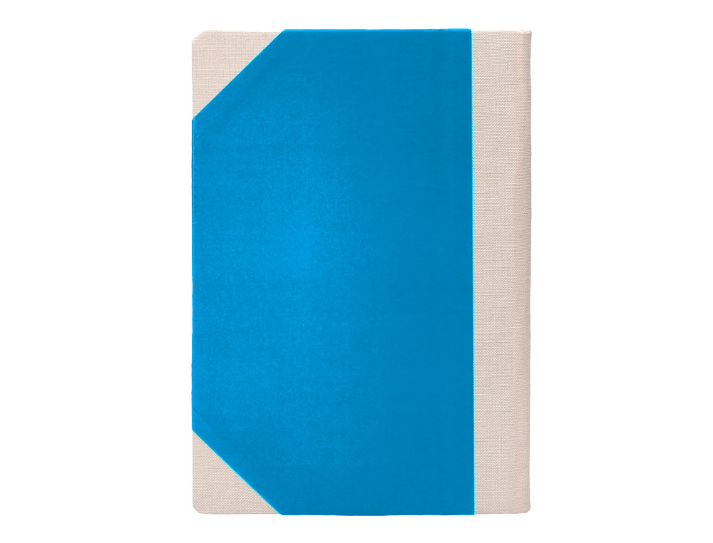 LIVRO DE CARTAO COSIDO FERNANDES FLECHA DIN A4+ LISO 50 FOLHAS 100 GR AZUL