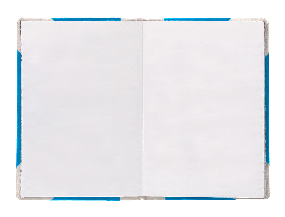 LIVRO DE CARTAO COSIDO FERNANDES FLECHA DIN A4+ LISO 50 FOLHAS 100 GR AZUL