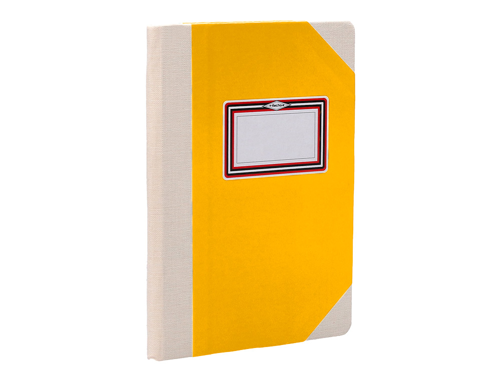 LIVRO DE CARTAO COSIDO FERNANDES FLECHA DIN A5+ LISO 50 FOLHAS 100 GR AMARELO