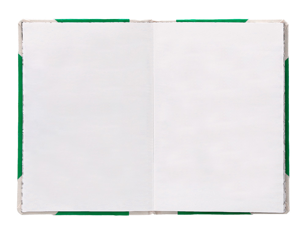 LIVRO DE CARTAO COSIDO FERNANDES FLECHA DIN A6+ LISO 50 FOLHAS 100 GR VERDE