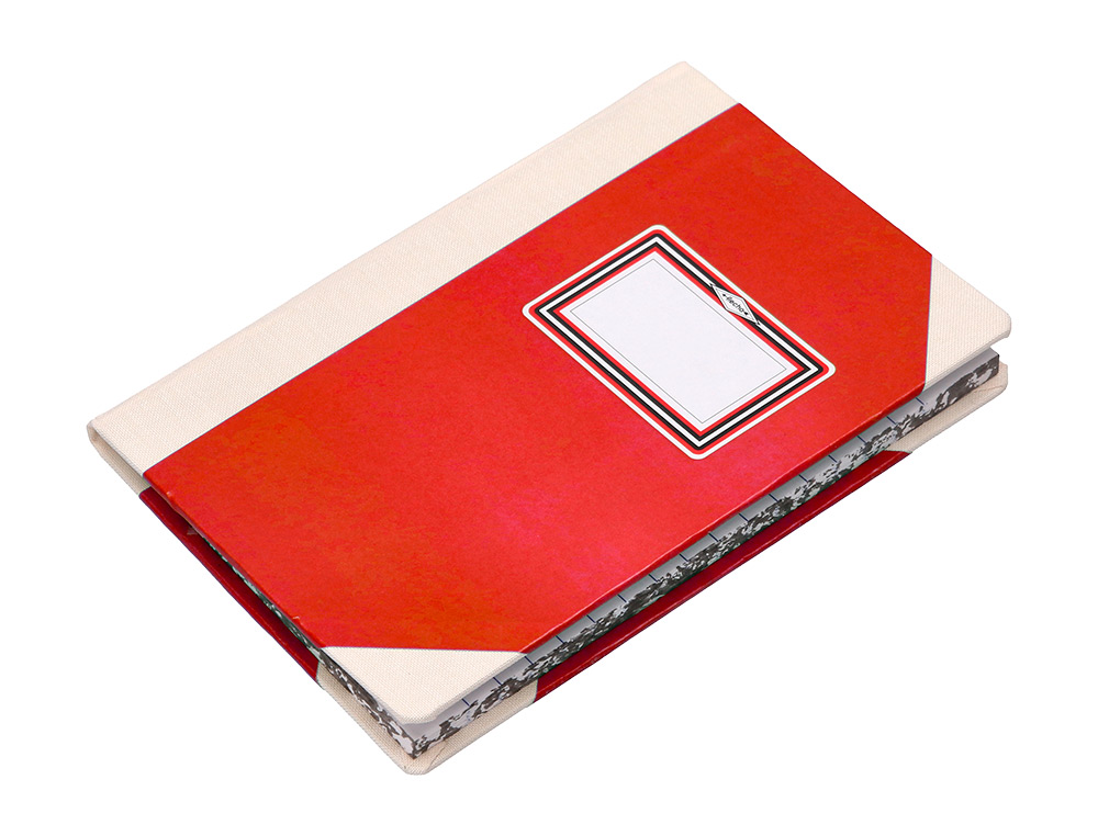 LIVRO DE CARTAO COSIDO FERNANDES FLECHA DIN A6+ PAUTADO 50 FOLHAS 100 GR AZUL