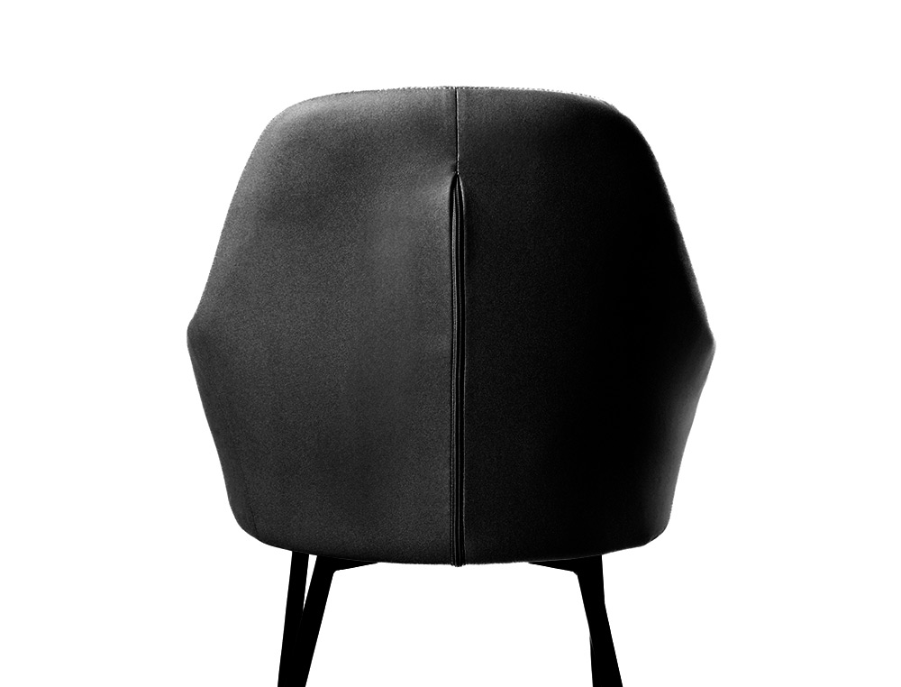 CADEIRA CONFIDENTE Q-CONNECT SIEMIONE BASE METALICA ALT MAX 820 LARG 570 PROF 580 CINZA ESCURO