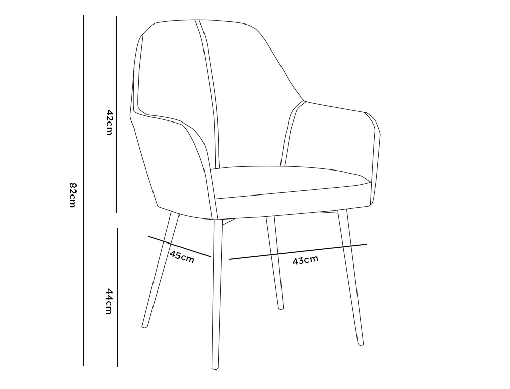 CADEIRA CONFIDENTE Q-CONNECT SIEMIONE BASE METALICA ALT MAX 820 LARG 570 PROF 580 CINZA ESCURO