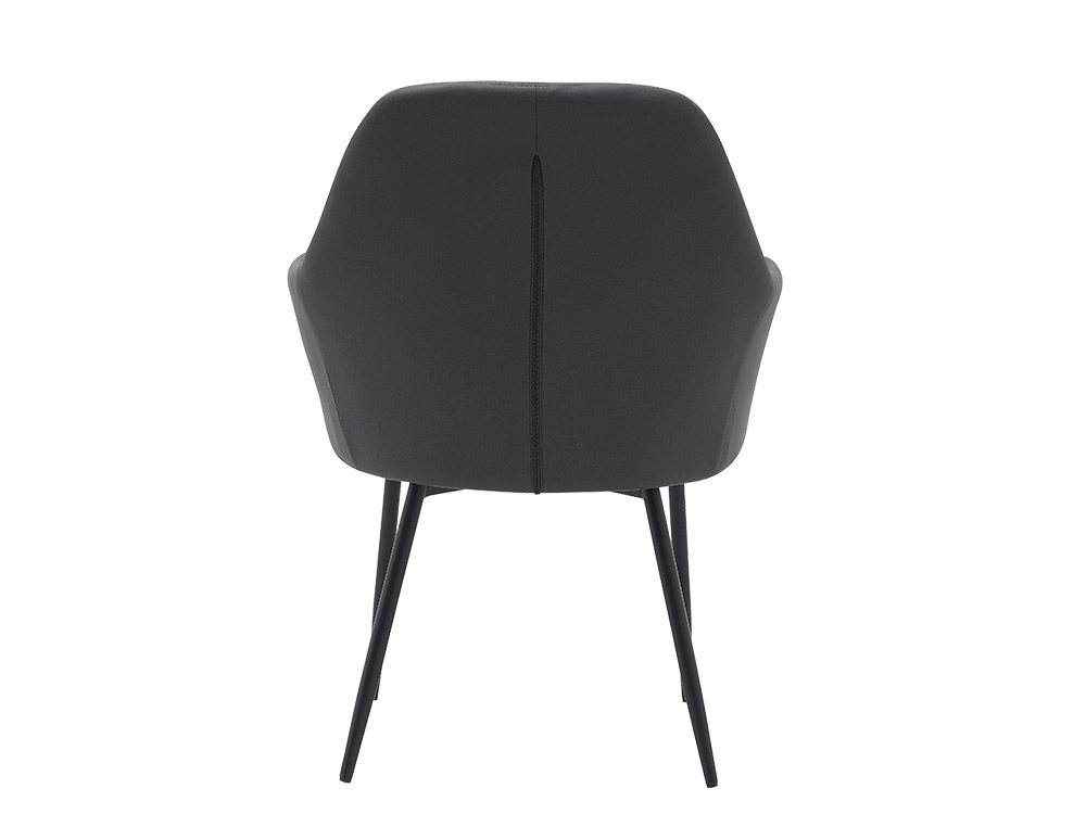 CADEIRA CONFIDENTE Q-CONNECT SIEMIONE BASE METALICA ALT MAX 820 LARG 570 PROF 580 CINZA ESCURO