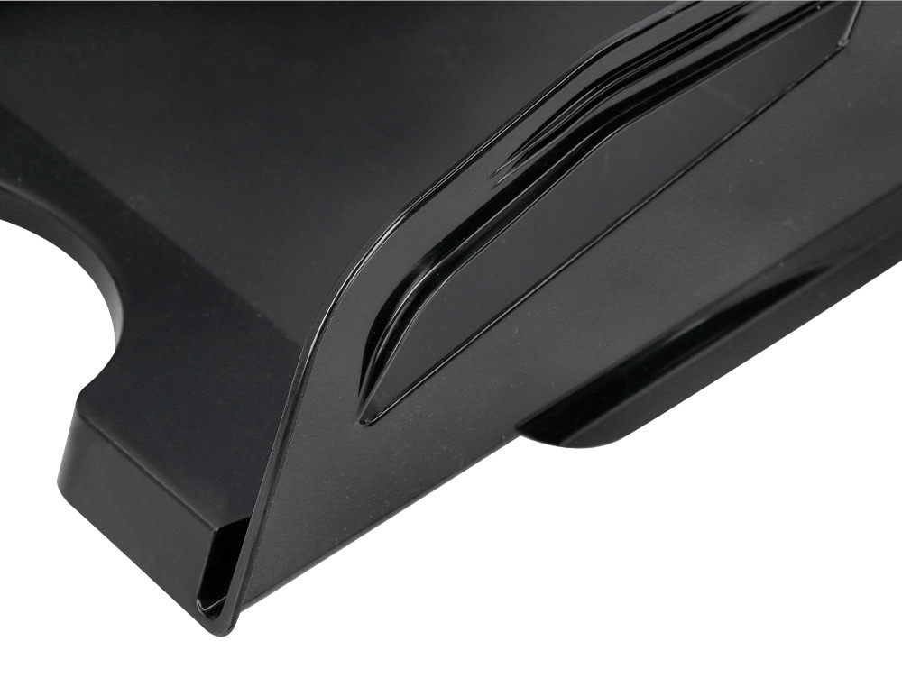 BANDEJA DE SECRETARIA PLASTICO Q-CONNECT GRANDE CAPACIDADE COM ASA PRETO OPACO 386X270X115MM