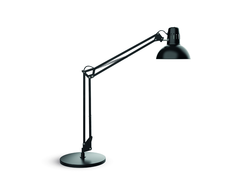 CANDEEIRO DE ESCRITORIO MAUL STUDY COM BASE COR PRETO 490X350X230 MM