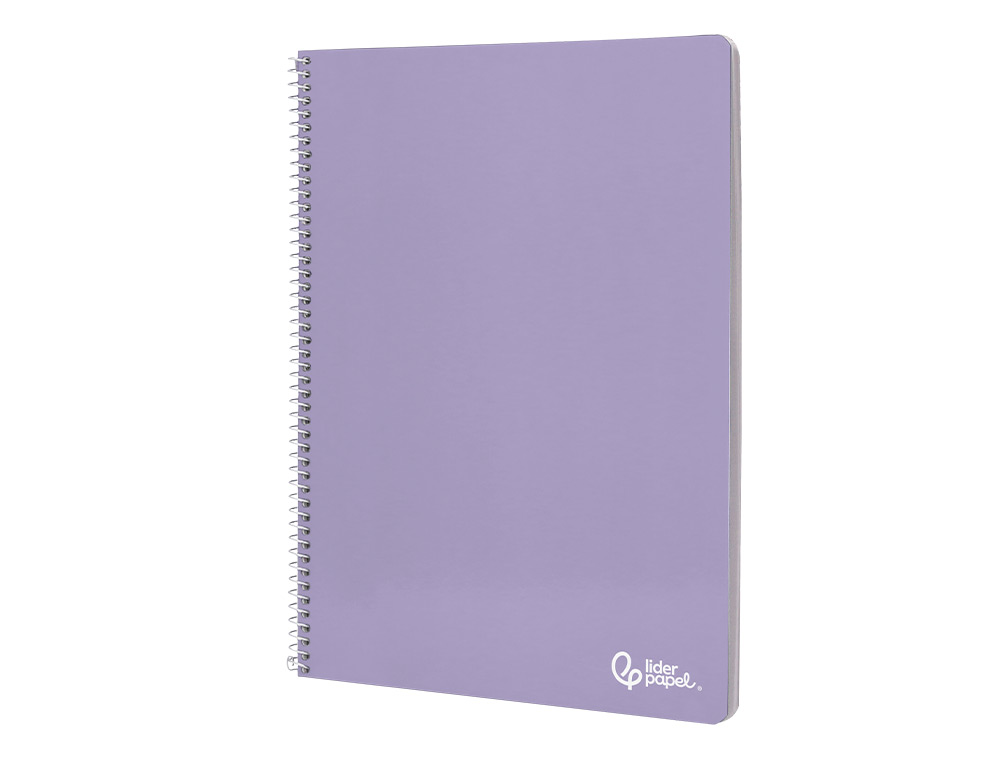 CADERNO ESPIRAL LIDERPAPEL SMART DIN A4 CAPA SUAVE 80 F 75 GR LISO SEM MARGEM CORES SORTIDAS