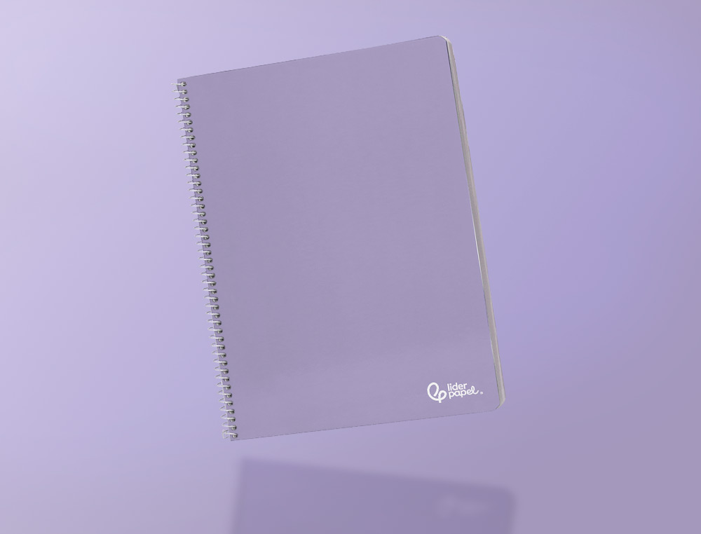 CADERNO ESPIRAL LIDERPAPEL SMART DIN A4 CAPA SUAVE 80 F 75 GR LISO SEM MARGEM CORES SORTIDAS