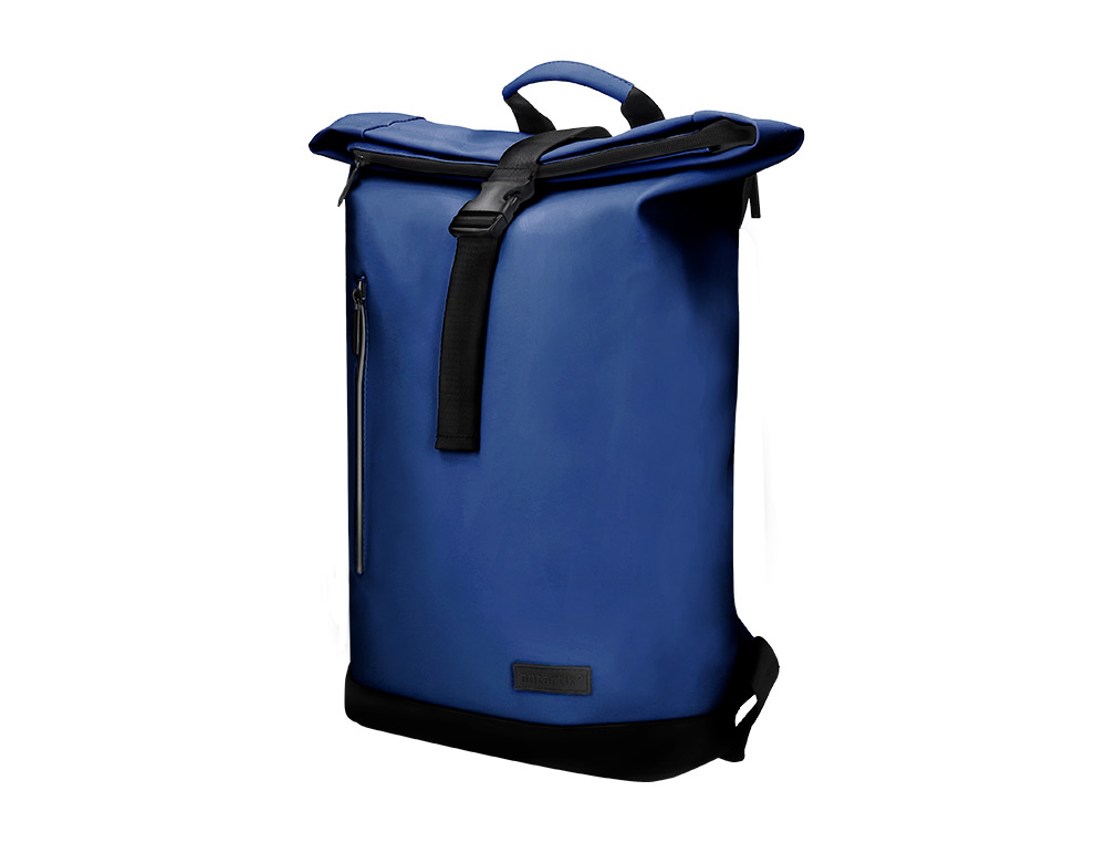 MOCHILA ANTARTIK WATERPROOF ENROLAVEL DESIGN CASUAL COR AZUL MARINHO 480X130X280 MM