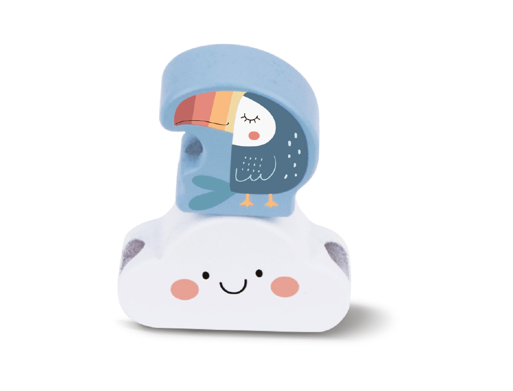 JOGO INFANTIL IMAGINOVO MADEIRA CONTAS ANIMAIS +24 MESES 13 PECAS 27X6,5X6,5CM