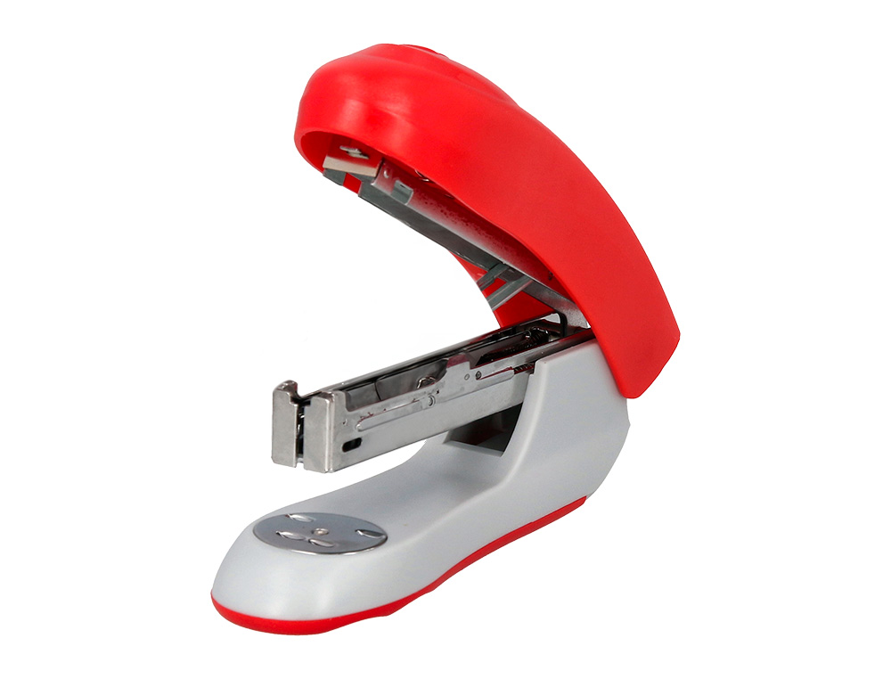 AGRAFADOR Q-CONNECT KF14206 PLASTICO ABS VERMELHO CAPACIDADE 20 FOLHAS