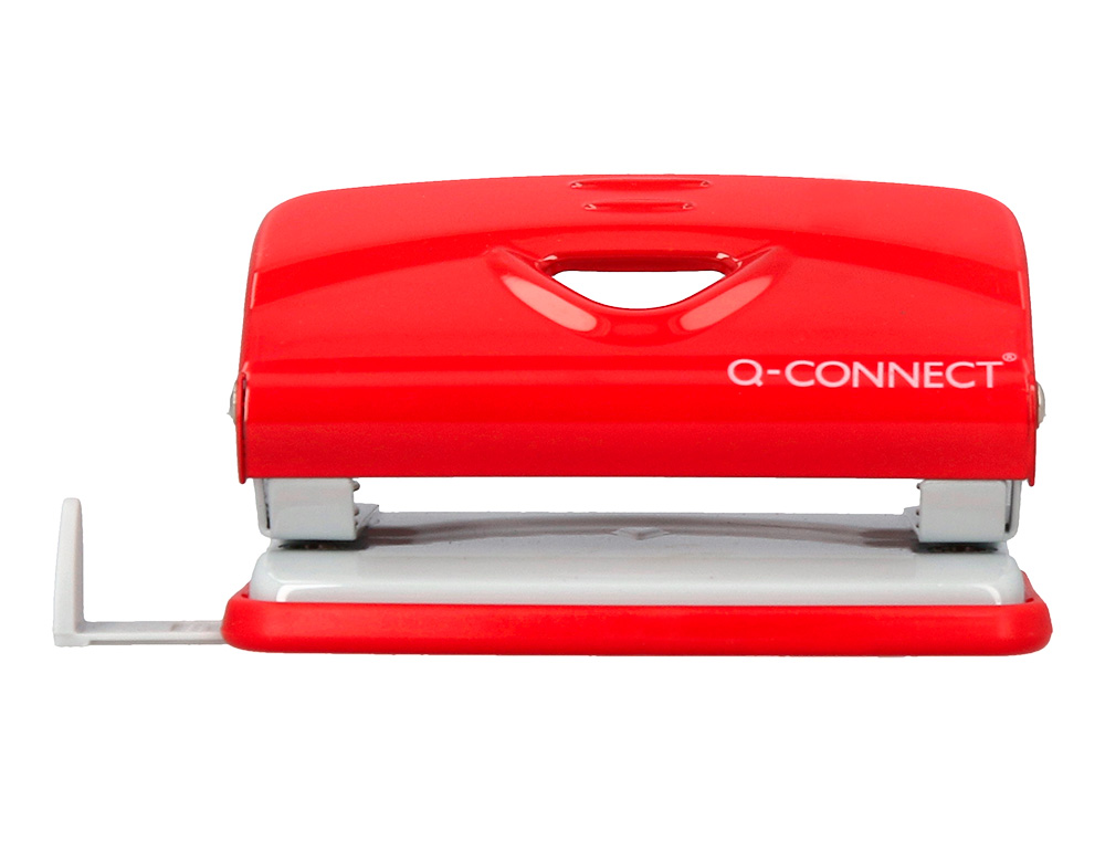 FURADOR Q-CONNECT KF14216 VERMELHO ABERTURA 1 MM CAPACIDADE 10 FOLHAS
