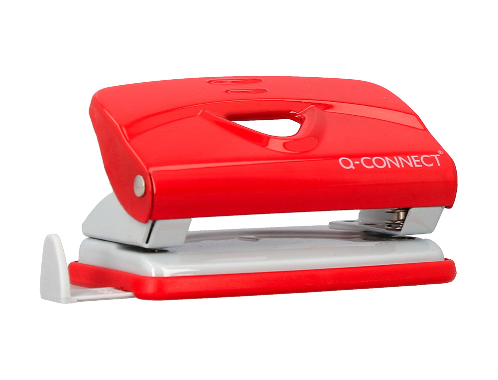 FURADOR Q-CONNECT KF14216 VERMELHO ABERTURA 1 MM CAPACIDADE 10 FOLHAS