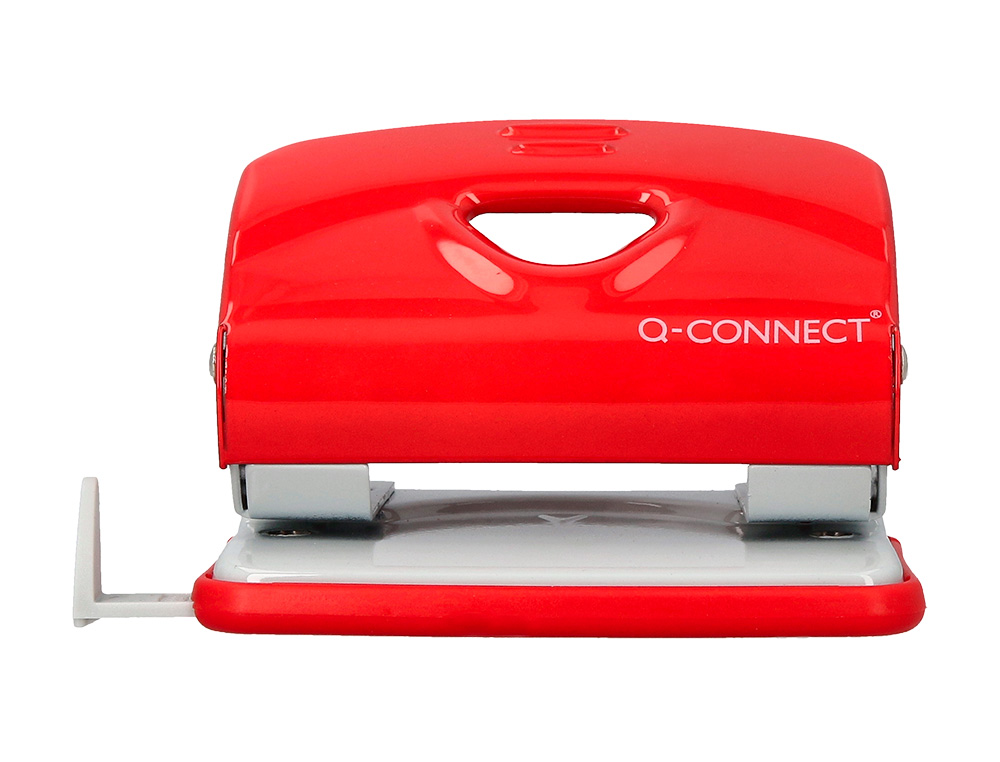 FURADOR Q-CONNECT KF14219 VERMELHO ABERTURA 2 MM CAPACIDADE 20 FOLHAS
