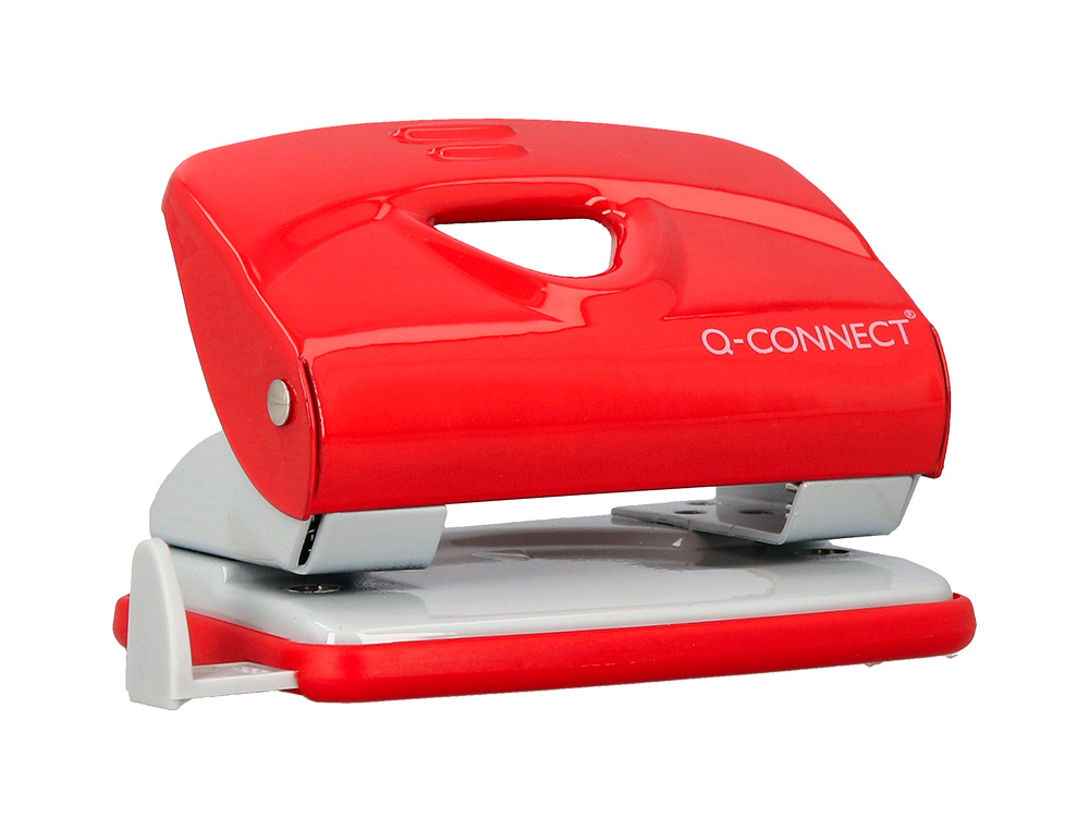 FURADOR Q-CONNECT KF14219 VERMELHO ABERTURA 2 MM CAPACIDADE 20 FOLHAS