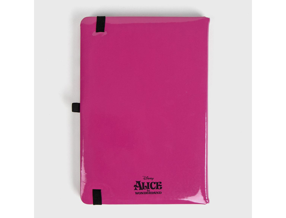 CADERNO DE NOTAS CERDA PREMIUM DISNEY ALICE COM ELASTICO DIN A5