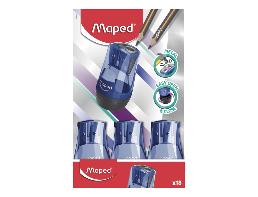 APARA LAPIS MAPED METÁLICO TONIC 2 USOS COM DEPÓSITO