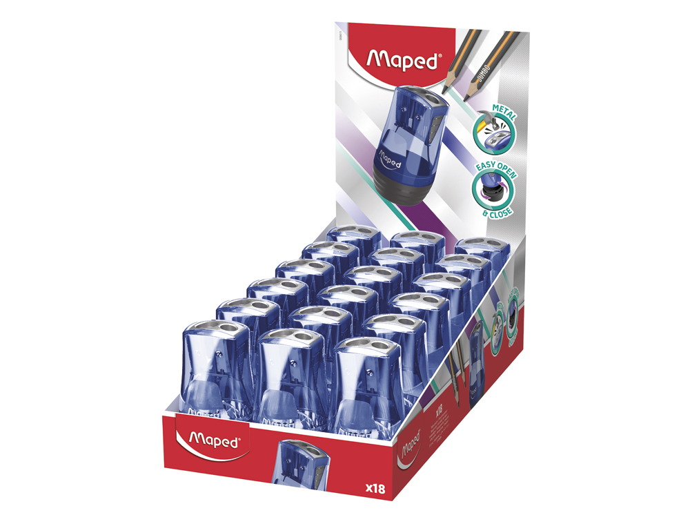 APARA LAPIS MAPED METÁLICO TONIC 2 USOS COM DEPÓSITO
