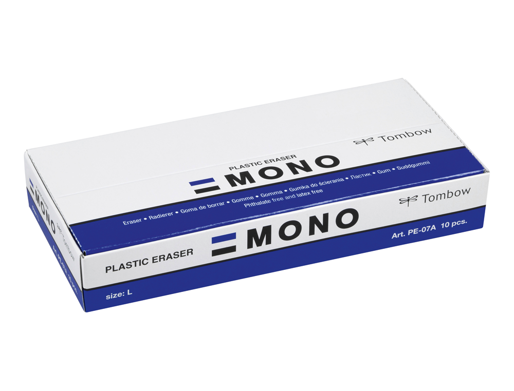 GOMA DE BORRAR TOMBOW PVC MONO TAMAO L