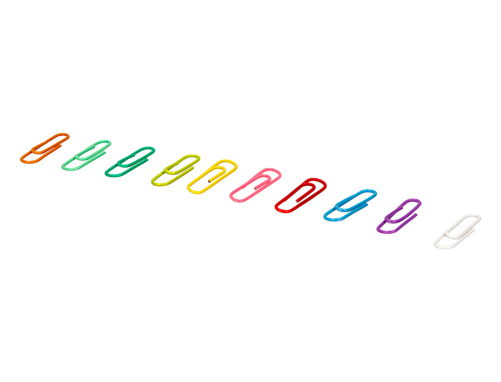 CLIPS N. 2, 28 MM CAIXA 1000 UNIDADES - CORES SORTIDAS