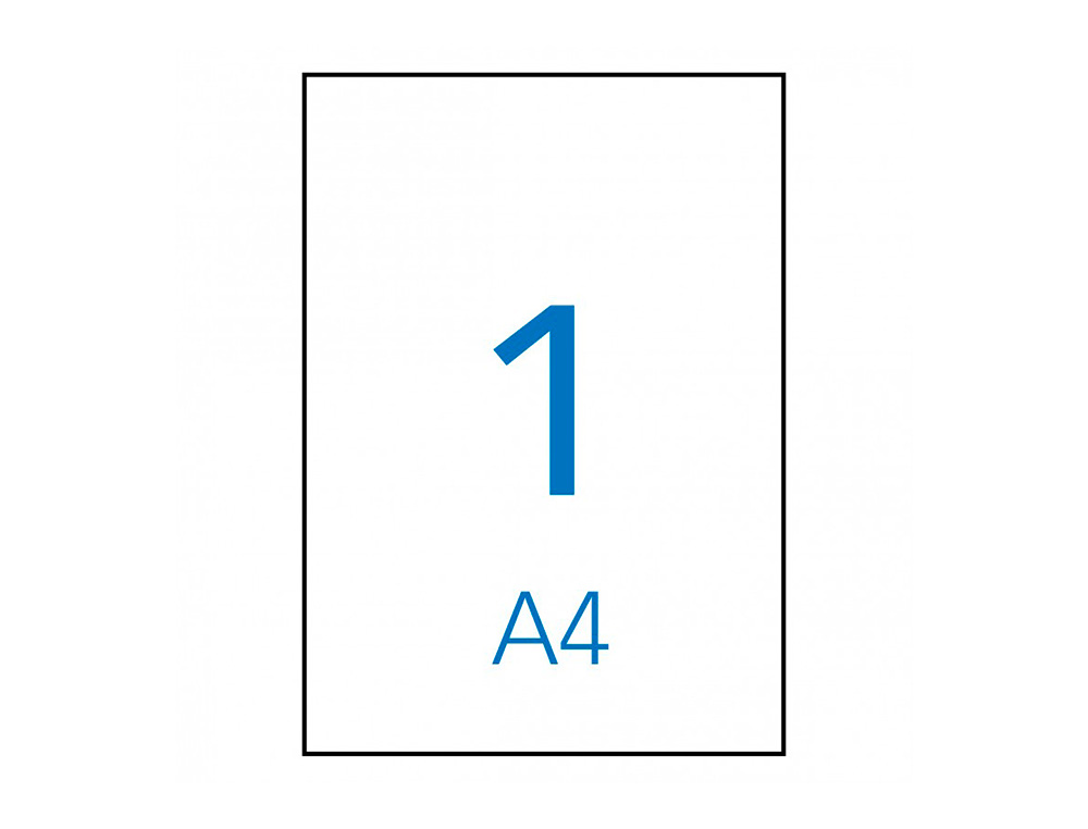 ETIQUETAS ADESIVAS APLI DIN A4 210 X 297 MM