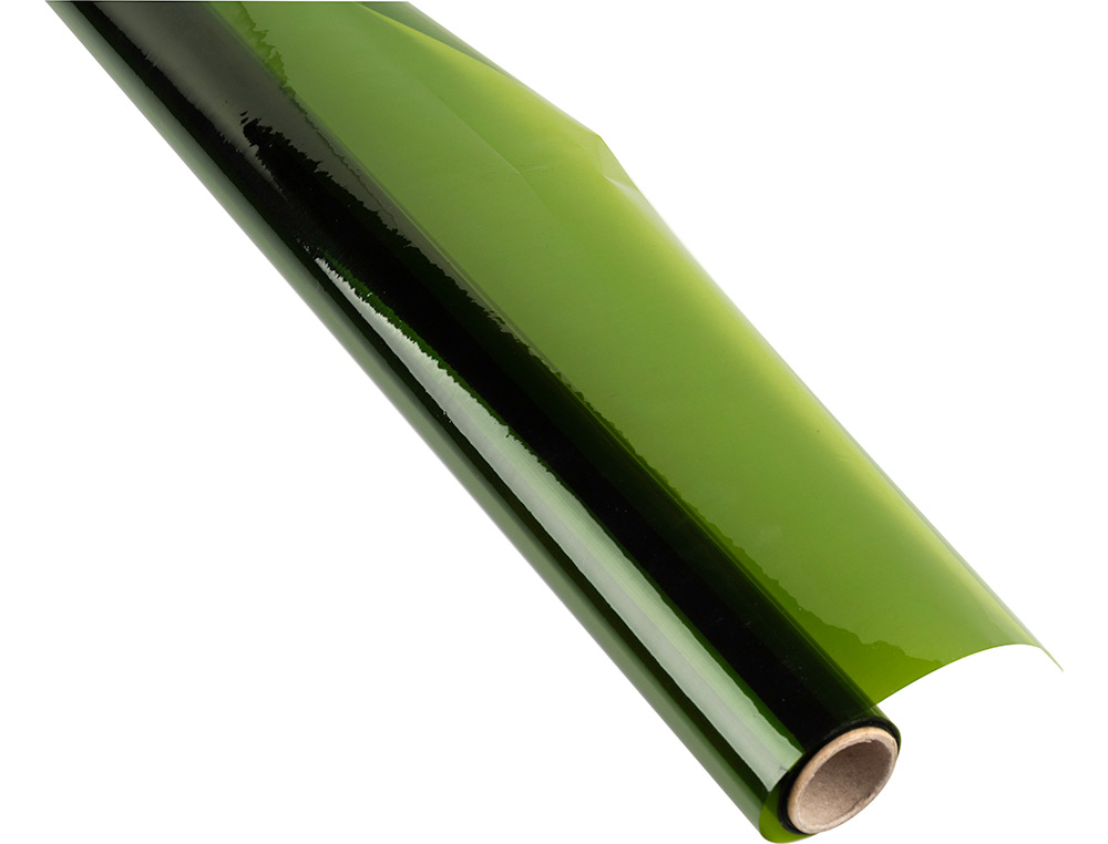 PAPEL CELOFANE 60 CM X 10 MT 30 GR VERDE