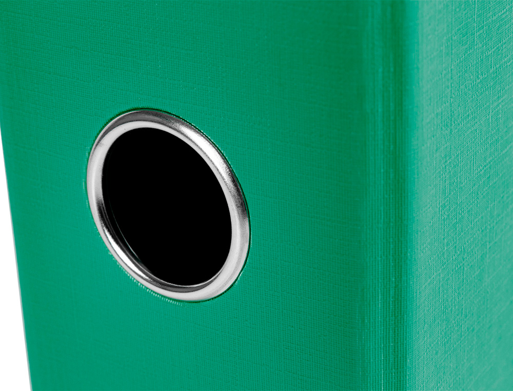 PASTA DE ARQUIVO DE ALAVANCA LIDERPAPEL DOCUMENTA PVC FOLIO LOMBADA 75 MM VERDE