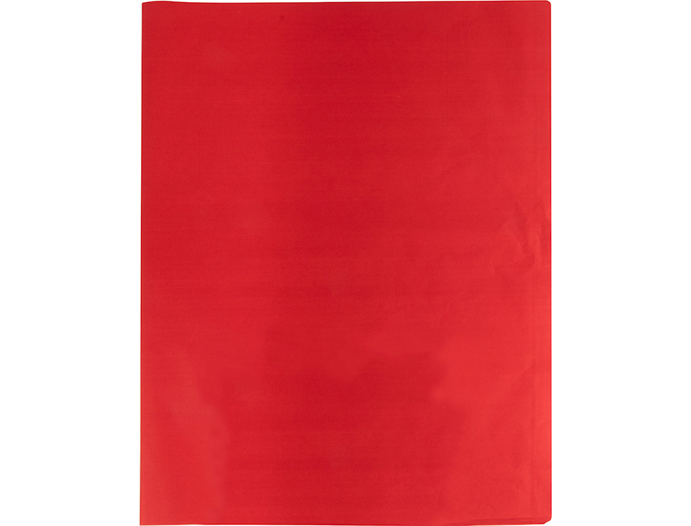 PAPEL SEDA LIDERPAPEL 52 X 76 CM 18 GR VERMELHO EMBALAGEM DE 25 FOLHAS