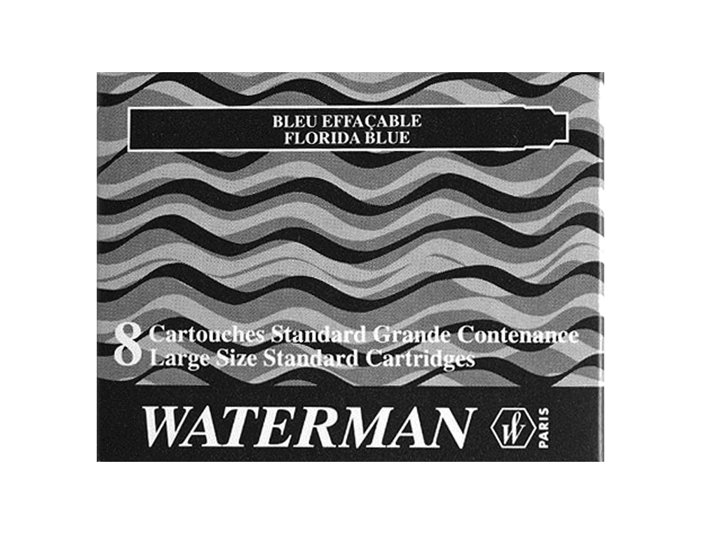 TINTA ESTILOGRAFICA WATERMAN PRETACAIXA 8 CARTUCHOS