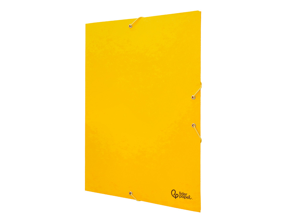 PASTA DE ELASTICOS LIDERPAPEL FOLIO AMARELA