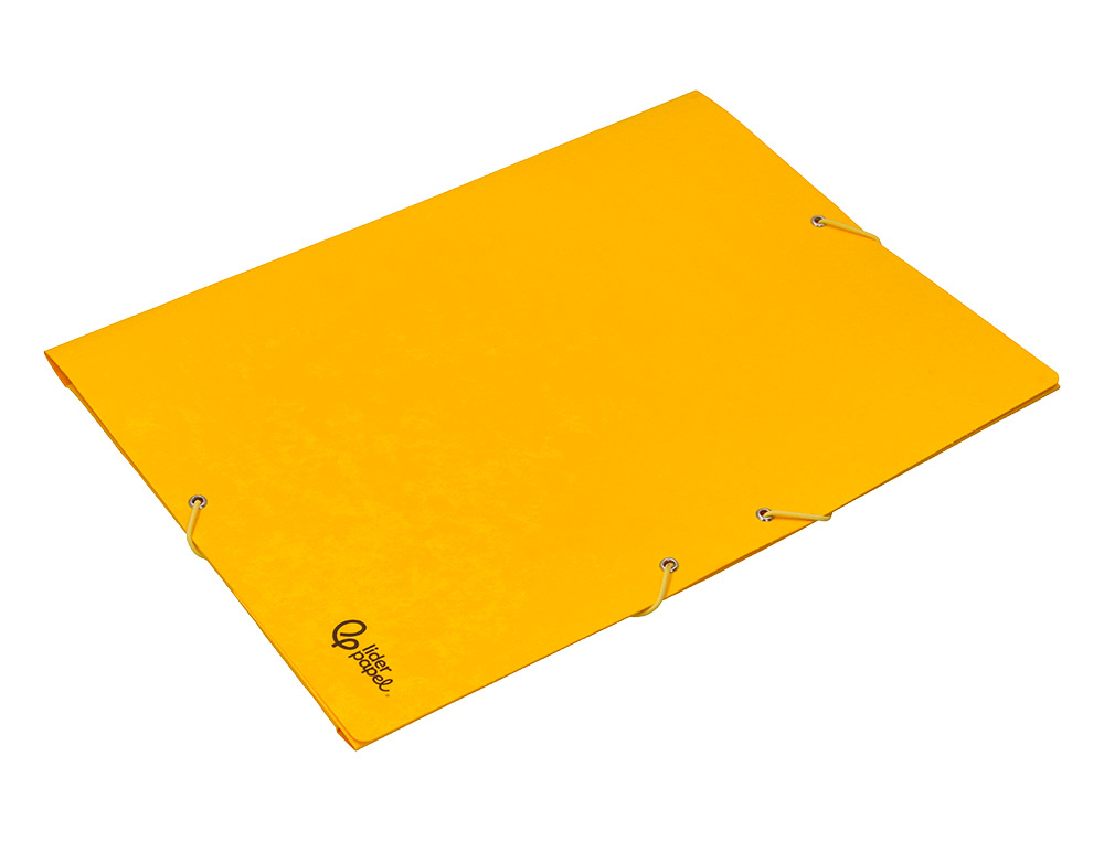 PASTA DE ELASTICOS LIDERPAPEL FOLIO AMARELA