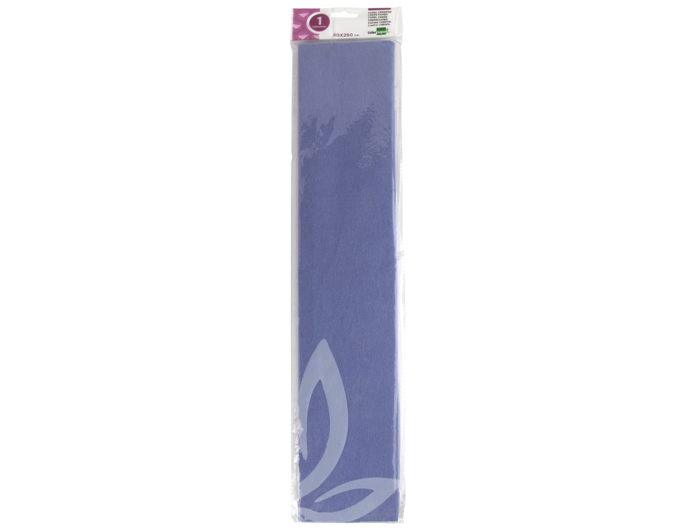 PAPEL CREPE EM CELOFANE LIDERPAPEL 50 CM X 2,5 M CELESTE CLASSICO