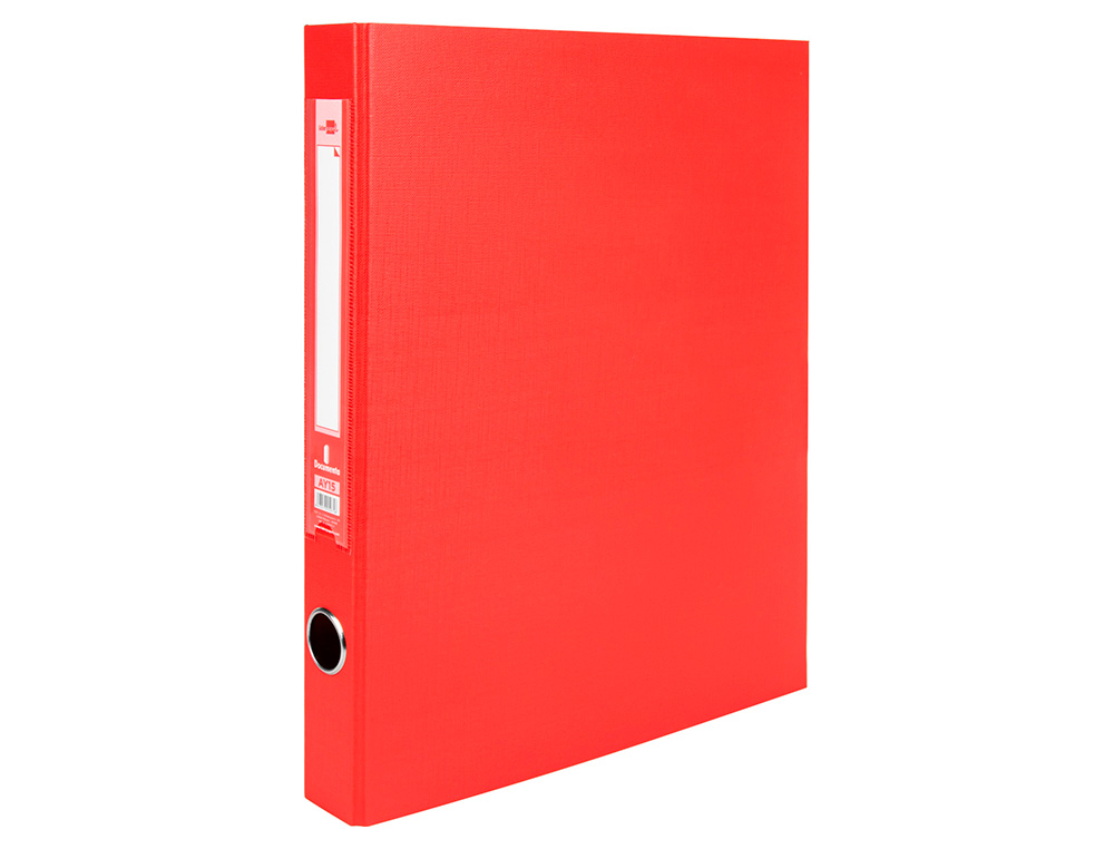 MODULO DE 4 PASTAS DE ARQUIVO LIDERPAPEL 2 ANEIS FOLIO LOMBADA 35 MM VERMELHO